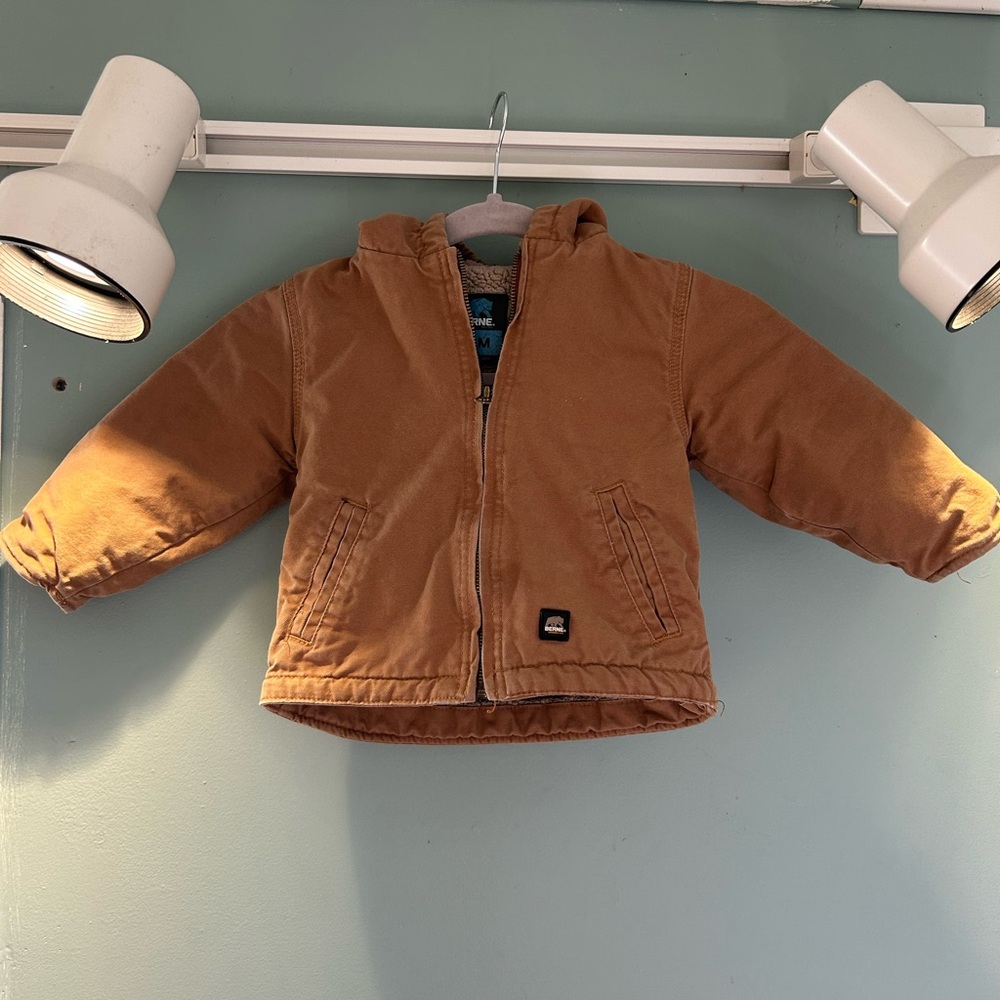 Kids Brown Puffer Jacket